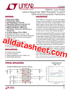 LT3050EMSETRPBF型号图片