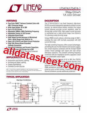 LT3474EFE-TRPBF型号图片