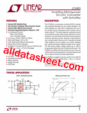 LT3483EDC-PBF型号图片
