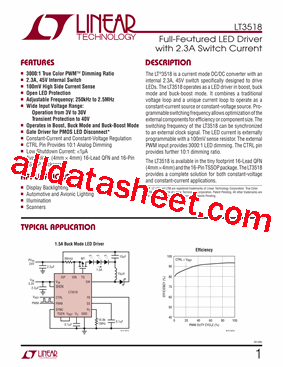 LT3518EUF-PBF型号图片