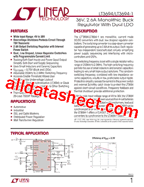 LT3694-1IUFDPBF型号图片