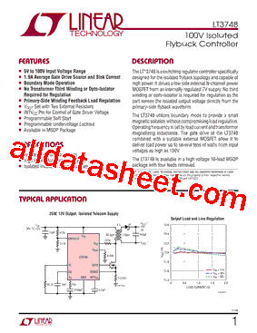 LT3748IMSTRPBF型号图片