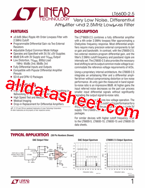LT6600CDF-2.5-PBF型号图片