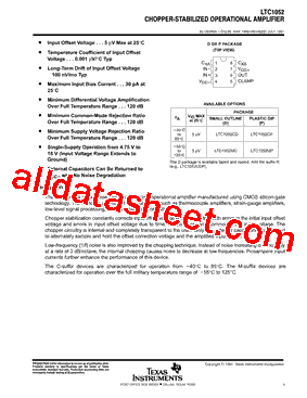 LTC1052MP型号图片