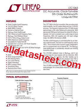 LTC1063CSW型号图片