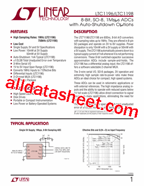 LTC1196-1ACS8-PBF型号图片