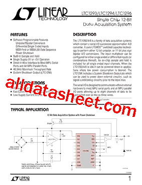 LTC1294CCSW型号图片