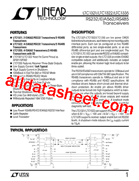 LTC1322IN型号图片