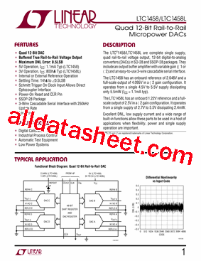 LTC1458LISW型号图片