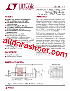 LTC1871IMS-1-PBF型号图片