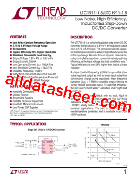 LTC1911-1.5型号图片
