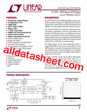 LTC2216UP型号图片