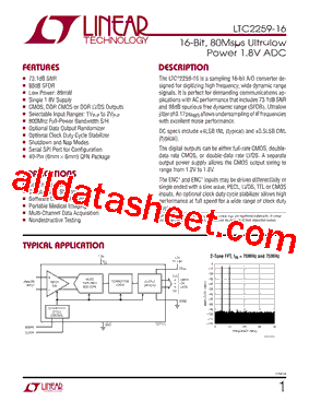LTC2259-16型号图片