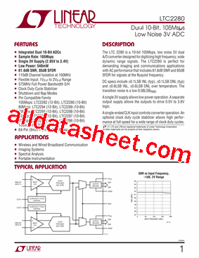 LTC2280CUP型号图片