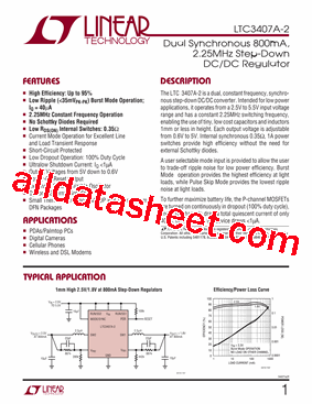 LTC3407AEDD-2-TRPBF型号图片