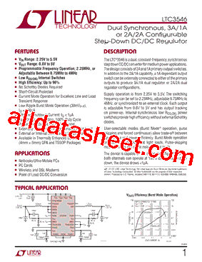 LTC3546IUFDPBF型号图片