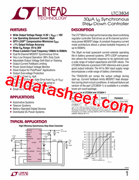 LTC3834IUFD-PBF型号图片