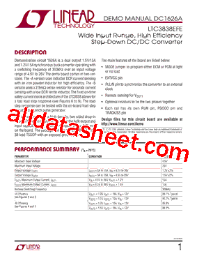 LTC3838EFE型号图片