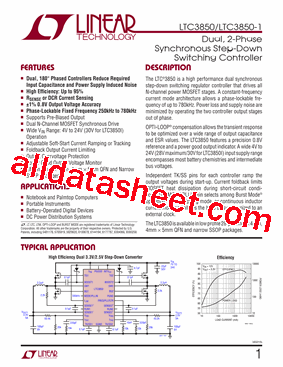 LTC3850IGN-1-PBF型号图片