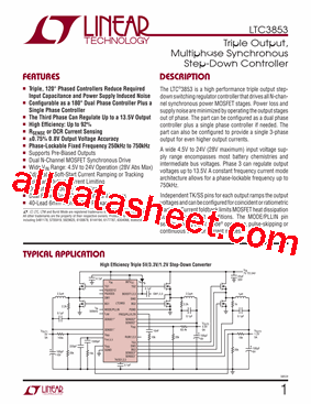 LTC3853EUJ-PBF型号图片