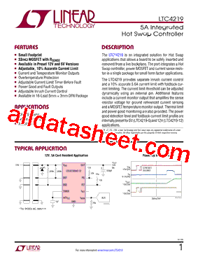 LTC4219IDHC-5PBF型号图片