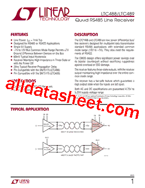 LTC489IN-PBF型号图片