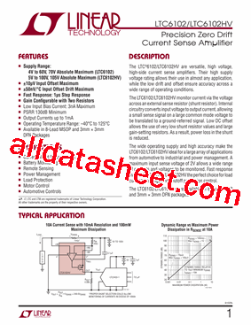 LTC6102HVIMS8-TRPBF型号图片