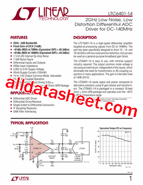 LTC6401IUD-14-TRPBF型号图片