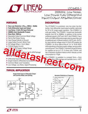 LTC6403IUD-1-PBF型号图片