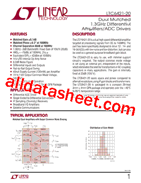 LTC6421CUDC-20型号图片