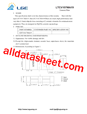 LTCV107MA19型号图片