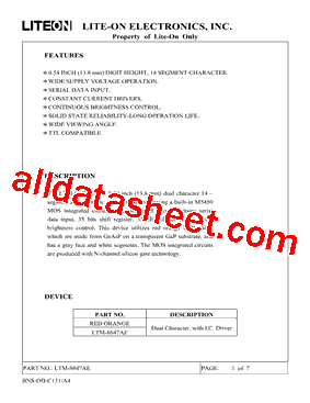 LTM-8647AE型号图片