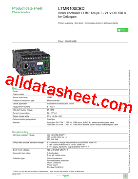 LTMR100CBD型号图片