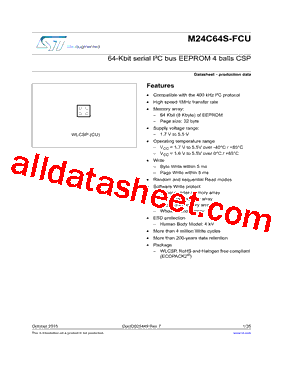 M24C64S-FCU6T型号图片