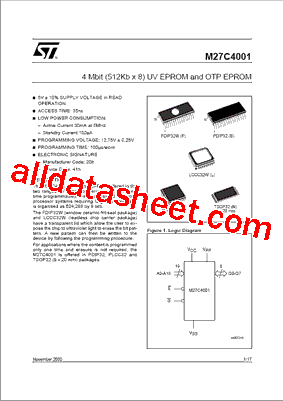 M27C4001-15XB6TR型号图片