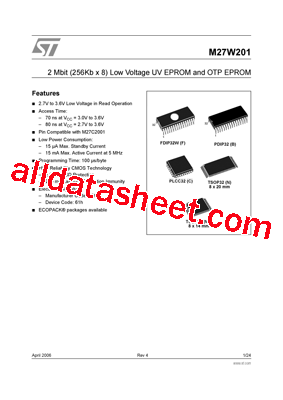 M27W201-150B6TR型号图片