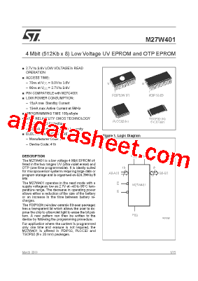 M27W401-120XN6TR型号图片