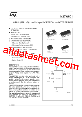 M27W801-100K6TR型号图片