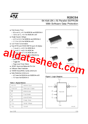 M28C64-25WMS3T型号图片