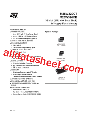 M28W320CT85GB1T型号图片