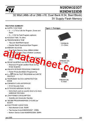 M29DW323DT70ZE6T型号图片