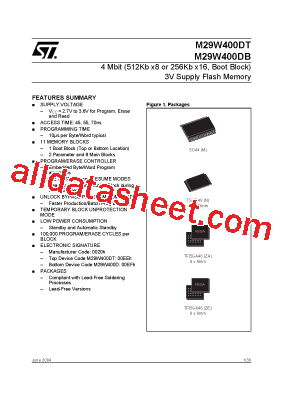 M29W400DT45ZE6型号图片