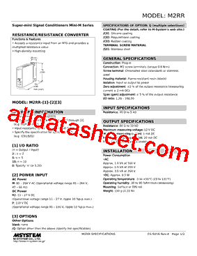 M2RR-5-M/Q型号图片