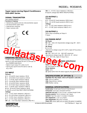 M3SWVS-05Y-AD/Q型号图片