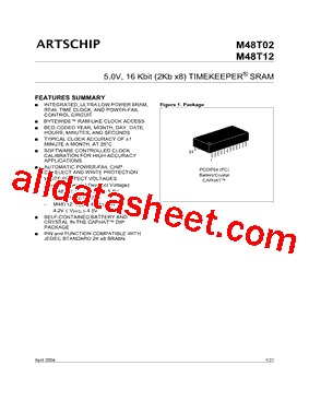 M48T02-150PC1型号图片