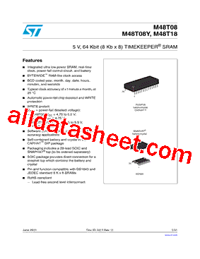 M48T18-150PC1型号图片