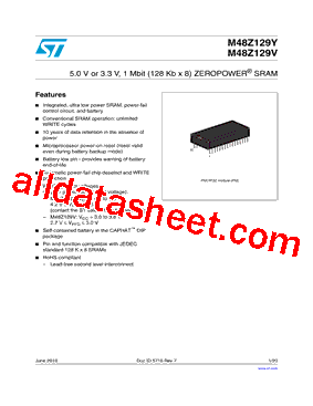 M48Z129Y-70PM1型号图片