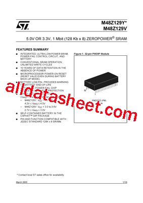 M48Z129Y-70PMTR型号图片