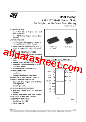 M50LPW040型号图片
