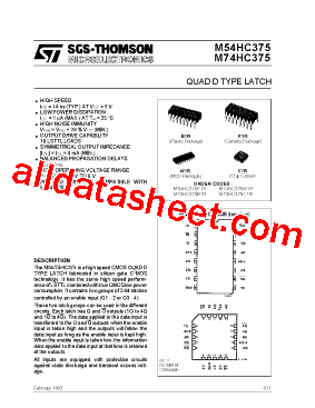 M54HC375型号图片